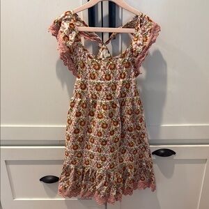 PEEK Dress with Pink Accents